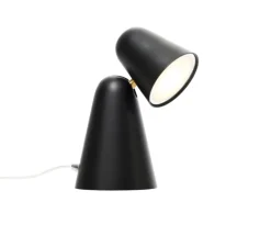 Lampe, Peppone, noir, LED, 2700K, 340lm, Ø9,5cm, H26,5cm - Formagenda