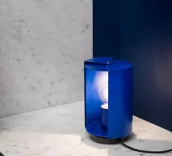 Lampe|Enfants*Nemo Lighting Lampe, Pivotante, Charlotte Perriand, bleu, Ø12,5cm, H20cm - bleu électrique