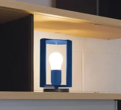 Lampe|Enfants*Nemo Lighting Lampe, Pivotante, Charlotte Perriand, bleu, Ø12,5cm, H20cm - bleu électrique