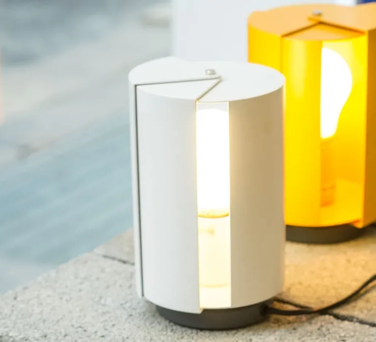 Lampe, Pivotante, Charlotte Perriand, blanc, Ø12,5cm, H20cm - Nemo Lighting