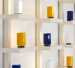 Lampe|Enfants*Nemo Lighting Lampe, Pivotante, Charlotte Perriand, , Ø12,5cm, H20cm - jaune