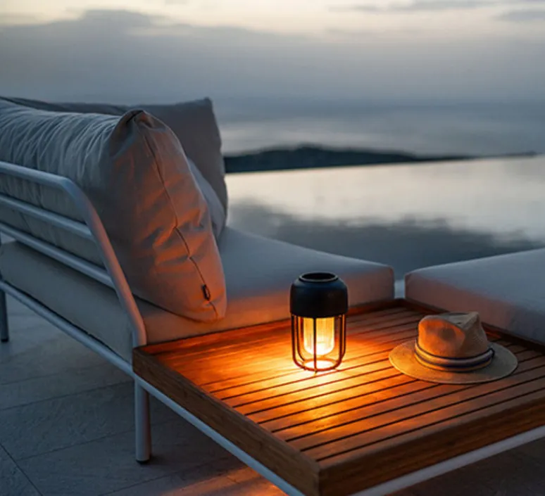 Lampe*HOUE Lampe Solaire, Baladeuse, LIGHT No.1, , IP65, LED, dim, 2500K, 95 lm, Ø13cm, H21cm - Noir