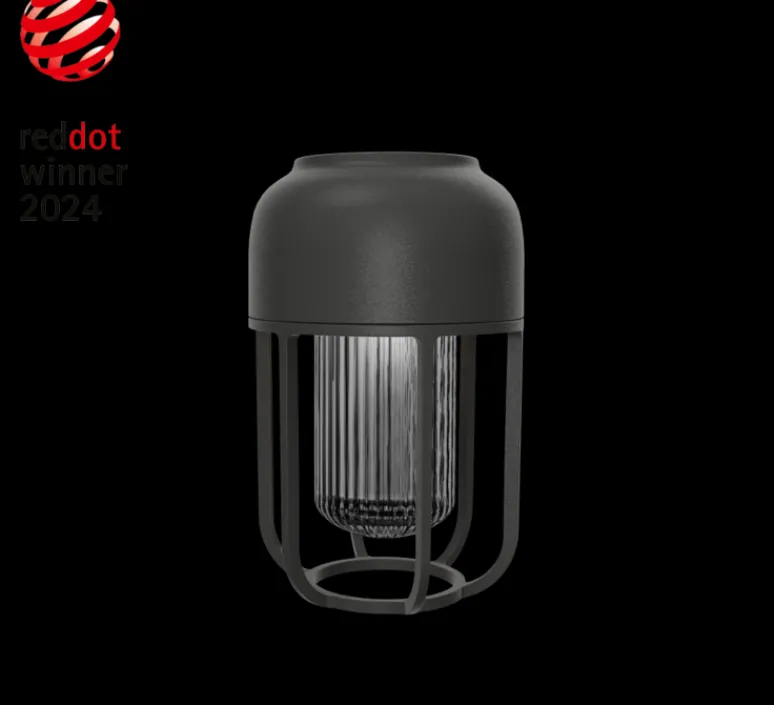 Lampe*HOUE Lampe Solaire, Baladeuse, LIGHT No.1, , IP65, LED, dim, 2500K, 95 lm, Ø13cm, H21cm - Noir