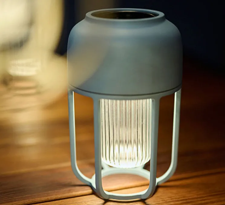 Lampe Solaire, Baladeuse, LIGHT No.1, Bleu glacé, IP65, LED, dim, 2500K, 95 lm, Ø13cm, H21cm - HOUE