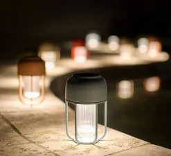 Lampe Solaire, Baladeuse, LIGHT No.1, Bleu glacé, IP65, LED, dim, 2500K, 95 lm, Ø13cm, H21cm - HOUE