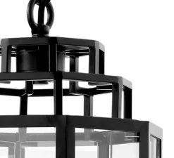 Suspension*Eichholtz Lanterne, Monticello S, , Ø24cm, H55cm - noir