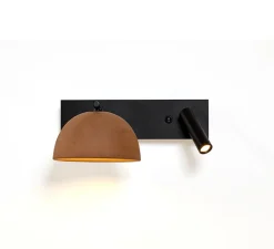 Applique*Luxcambra Liseuse, Absis A Reader, horizontal, , L30cm, H14cm - noir, terracotta