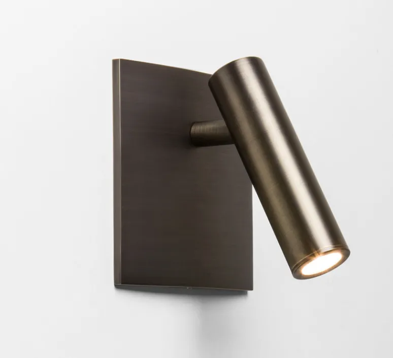 Applique*Astro Liseuse, Enna square, sans interrupteur, , LED, 2700K, 111 lm, L11cm, H11cm - (100 pièces minimum) bronze