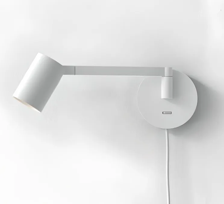 Liseuse murale, Ascoli Swing Plug In, blanc mat, L11cm, H11cm - Astro