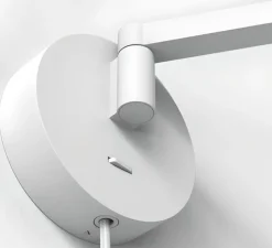 Liseuse murale, Ascoli Swing Plug In, blanc mat, L11cm, H11cm - Astro