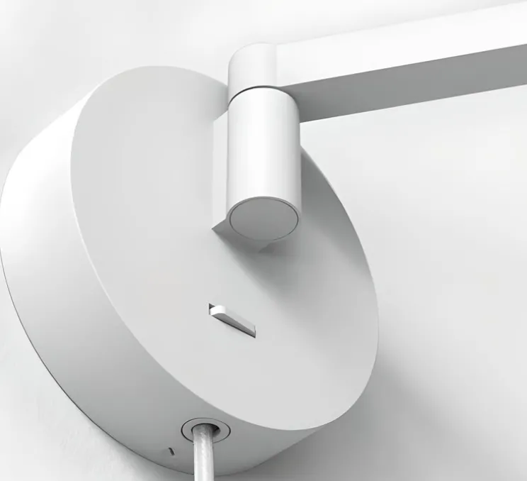 Liseuse murale, Ascoli Swing Plug In, blanc mat, L11cm, H11cm - Astro