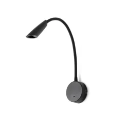 Enfants|Lampe*Faro Liseuse murale, Boken Led, , LED, 3000k, 150 lm, Ø8cm, H46cm - noir mat
