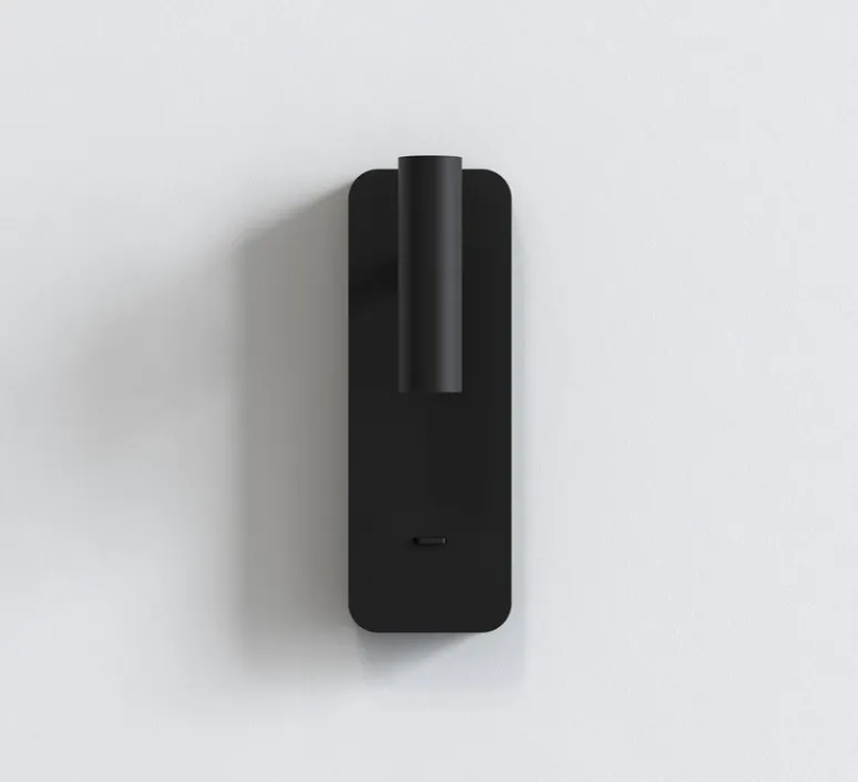 Applique*Astro Liseuse murale, Enna Surface USB, , LED, 2700K, 134 lm, L8cm, H22,5cm - noir mat