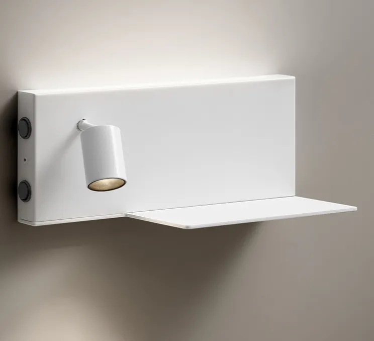 Liseuse murale, Jay, gauche, blanc, LED, 2700K, 750lm, L33cm, H11,5cm - Panzeri