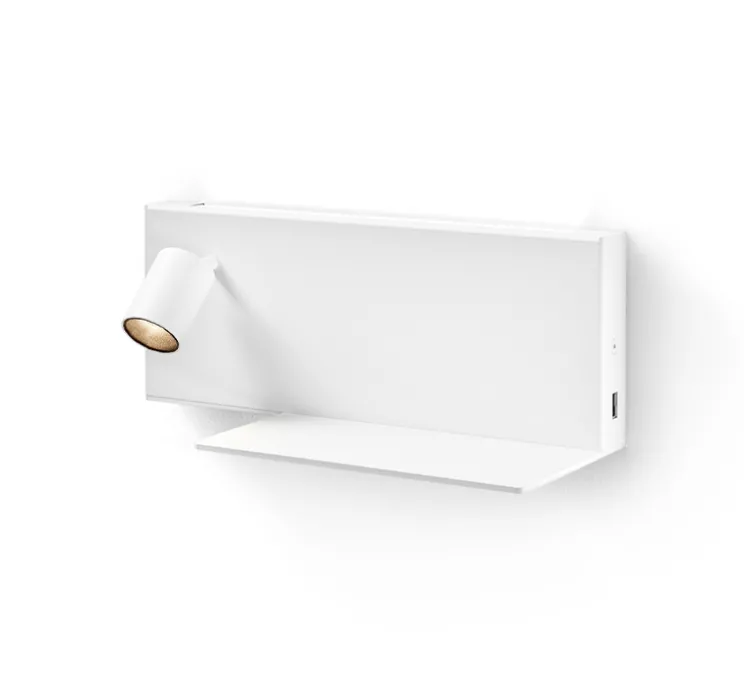 Liseuse murale, Jay, gauche, blanc, LED, 2700K, 750lm, L33cm, H11,5cm - Panzeri