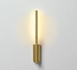 Liseuse murale, LINK 320, laiton satiné LED, 2700k, 180lm, L4.5cm, H32cm - CVL