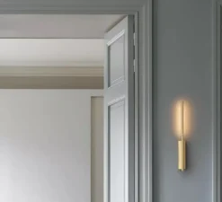 Liseuse murale, LINK, laiton, LED, dimmable, 2700k, 360lm, L5cm, H58cm - CVL