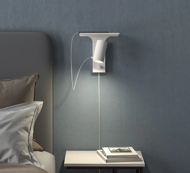 Applique*Belid Liseuse murale, Tyson Right, , L6,5cm, H19cm - blanc