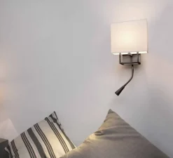 Enfants|Lampe*Faro Liseuse murale, Vesper, , L22cm, H45cm - marron, beige