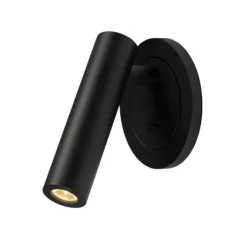 Applique*Nexel Liseuse, Smoofy, avec interrupteur, , LED, 3000K, 150 lm, Ø9cm, H12cm - noir mat