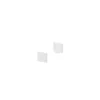 Accessoires*SLV Lot de 2 Embouts pour profilé en saillie, blanc -