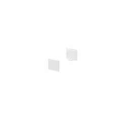 Accessoires*SLV Lot de 2 Embouts pour profilé en saillie, blanc -