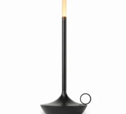 Lot de 3 lampes baladeuses, Wick, noir, LED, dim, 2600K, 35 lm, Ø12cm, H26cm - Graypants