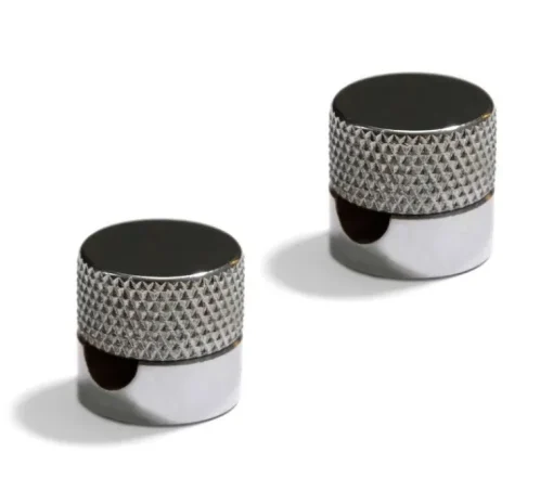 Accessoires*Creative Cables Lot de 2 passe-câbles pour décentralisation murale, Sarè, , ø1,6cm, H1,5cm - chrome
