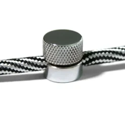Accessoires*Creative Cables Lot de 2 passe-câbles pour décentralisation murale, Sarè, , ø1,6cm, H1,5cm - chrome