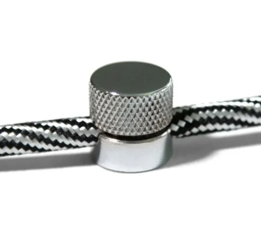 Accessoires*Creative Cables Lot de 2 passe-câbles pour décentralisation murale, Sarè, , ø1,6cm, H1,5cm - chrome