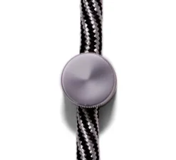 Accessoires*Creative Cables Lot de 2 passe-câbles pour décentralisation murale, Sarè, , ø1,6cm, H1,5cm - chrome