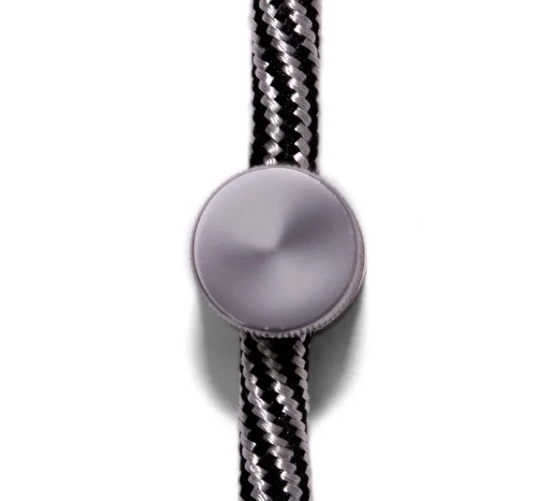 Accessoires*Creative Cables Lot de 2 passe-câbles pour décentralisation murale, Sarè, , ø1,6cm, H1,5cm - chrome