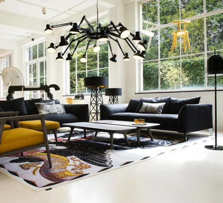 Lustre, 16 bras, Dear Ingo, noir, Ø73cm, H68cm - Moooi