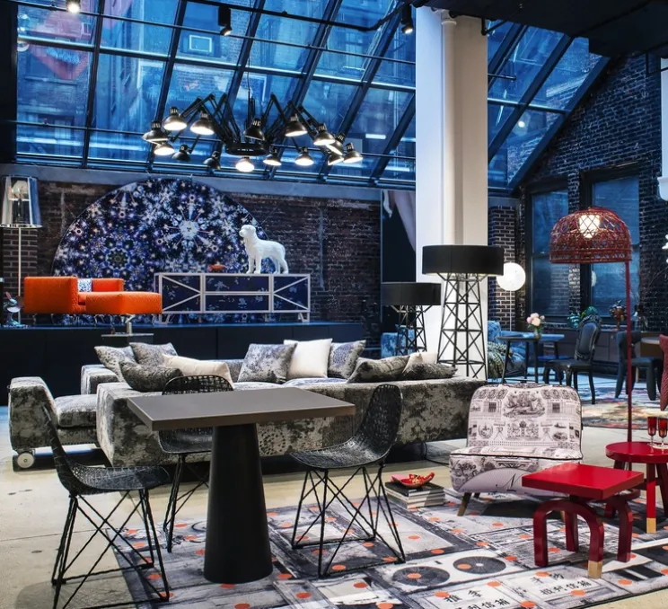 Lustre, 16 bras, Dear Ingo, noir, Ø73cm, H68cm - Moooi