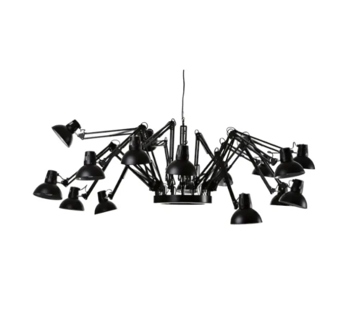 Lustre, 16 bras, Dear Ingo, noir, Ø73cm, H68cm - Moooi