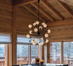 Suspension*Magic Circus Editions Lustre, 01 Version 1, blanc & noir, Ø125cm, H155cm - blanc & noir