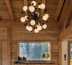 Suspension*Magic Circus Editions Lustre, 01 Version 1, blanc & noir, Ø125cm, H155cm - blanc & noir