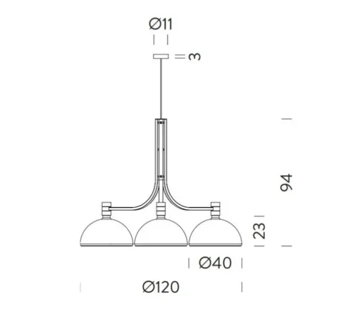 Lustre, Albini AM/AS, AS43C, blanc et argent, Ø120cm, H94cm - Nemo Lighting