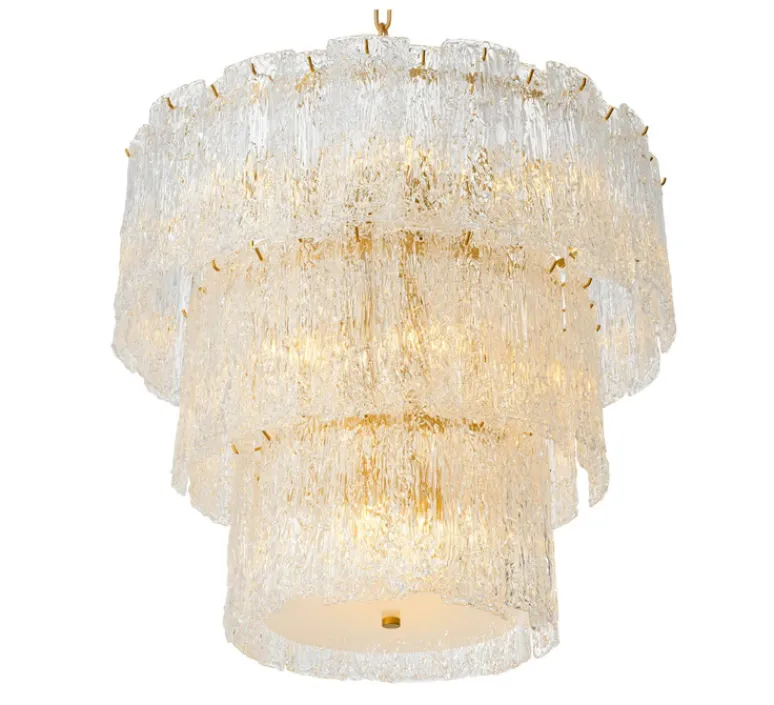 Suspension*Eichholtz Lustre, Almeria, , Ø81cm, H72cm - Laiton antique, verre