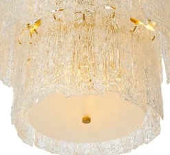 Suspension*Eichholtz Lustre, Almeria, , Ø81cm, H72cm - Laiton antique, verre