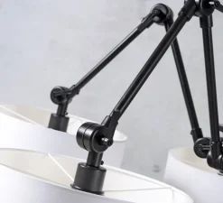 Lustre, Amsterdam 3220, blanc, noir, Ø195cm, H45/120cm - It's about Romi