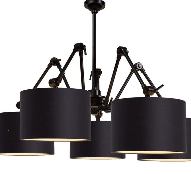 Lustre, Amsterdam 3220, noir, Ø195cm, H45/120cm - It's about Romi