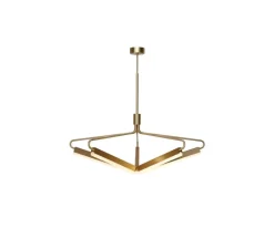 Suspension*Rubn Lustre, Angel 5 500 Wide, , L111cm, H78,5-106cm - laiton