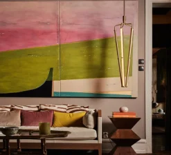 Lustre, Archangel 3 815, laiton, LED, dim, 2700K, lm, L29cm, H135-162,5cm - Rubn