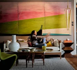 Lustre, Archangel 3 815, laiton, LED, dim, 2700K, lm, L29cm, H135-162,5cm - Rubn