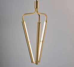 Suspension*Rubn Lustre, Archangel 3 415, , LED, dim, 2700K, lm, L29cm, H95-122,5cm - laiton
