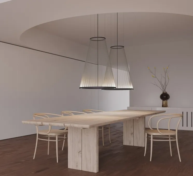 Lustre, Array, 1880, beige, LED, dim, 2700K, 9196 lm, Ø124cm, H190cm - Vibia