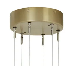 Lustre, Avalon HALO, laiton, albâtre, LED, dim, 2700K, 1000 lm, Ø110cm, H35cm - CTO lighting
