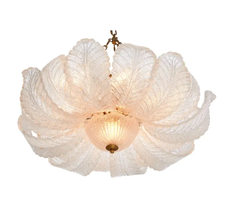 Lustre, Cabrillo, Verre texturé, laiton antique, Ø85cm, H30cm - Eichholtz