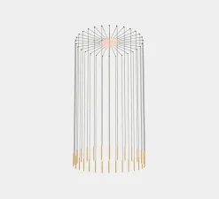 Suspension*LEDS C4 Lustre, Candle 30, , LED, dim, 2700K, 4608 lm, Ø43cm, H500cm - noir et or